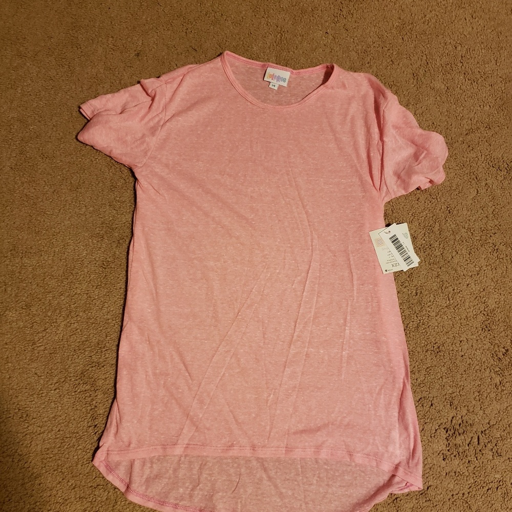 Girls lularoe gracie size 14 new with tags pink he